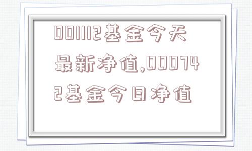 001112基金今天最新净值,000742基金今日净值